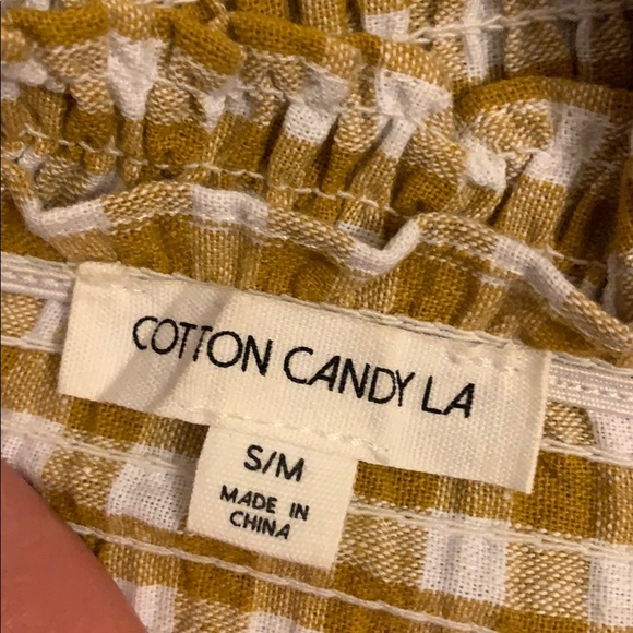 Yellow and white tube top - Picture 3 of 3